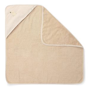 Little Dutch Badcape - Beige - 75 x 75 - Newborn Naturals - Baby Bunny