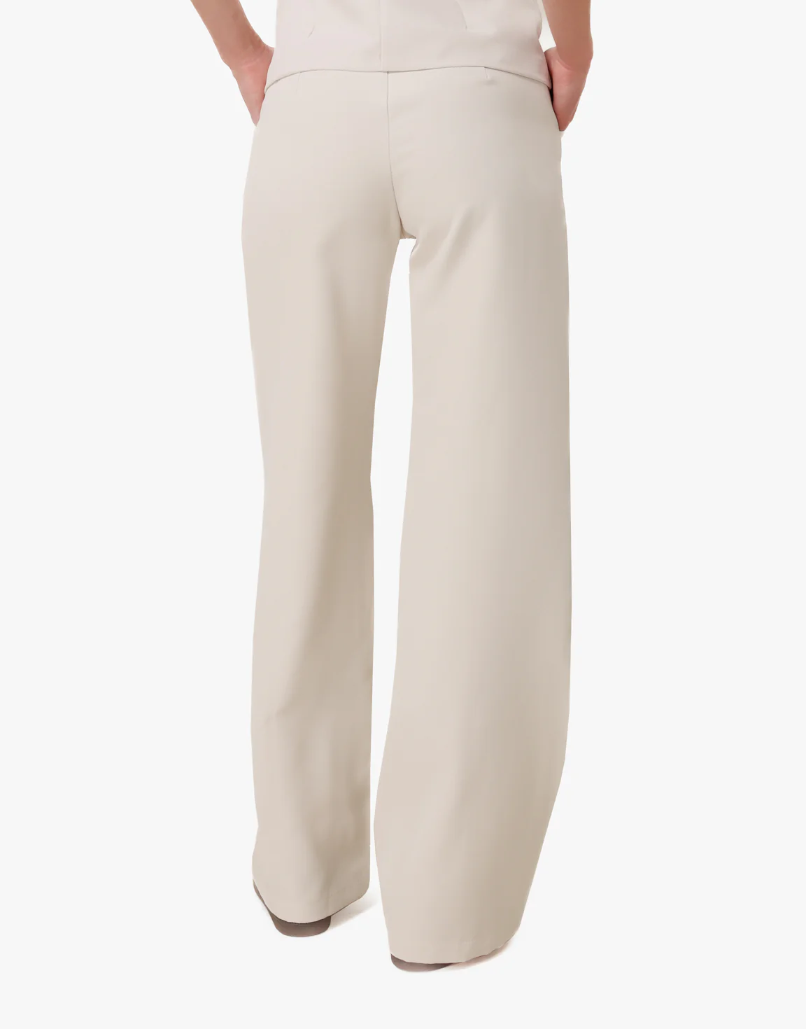 Beige Basic Rechte - Pantalon - Afbeelding 3