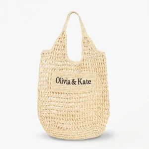 Beige Lange Olivia & Kate Gewoven - Tas