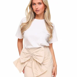 Beige Strik - Rok