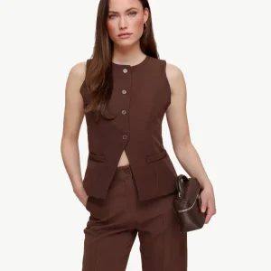 Bruine Hoge Knopen - Gilet
