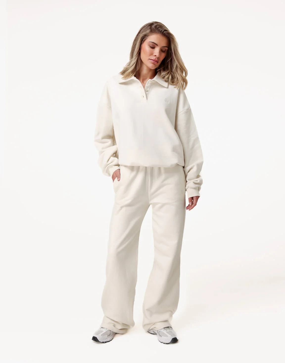 Creme Wijde Jogging - Broek - Afbeelding 5