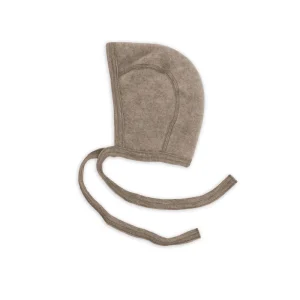 Fleece strikmutsje walnoot