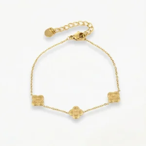 Gouden Klaver - Armband