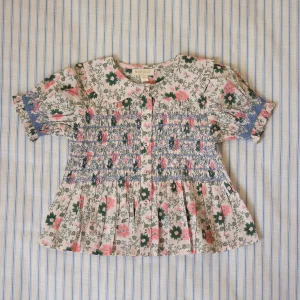 Handsmock blouse prairie organic cotton voile