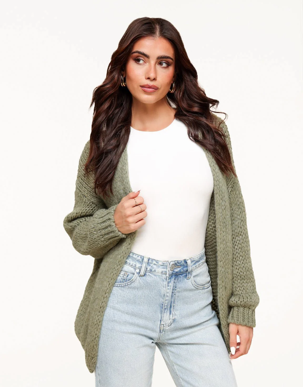 Lichte Army Groene Wollen - Vest