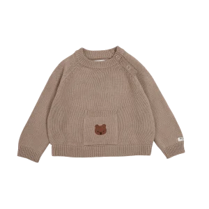 Loeke sweater bear taupe