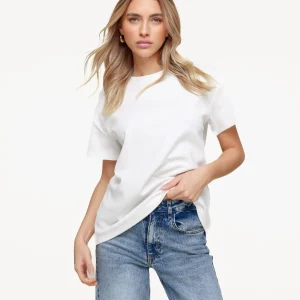 Witte Oversized Basic SS - T-shirt